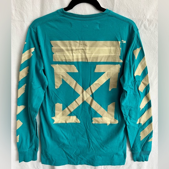 Off-White Tops - OFF WHITE Tape Arrows Longsleeve TShirt - Women Size Small